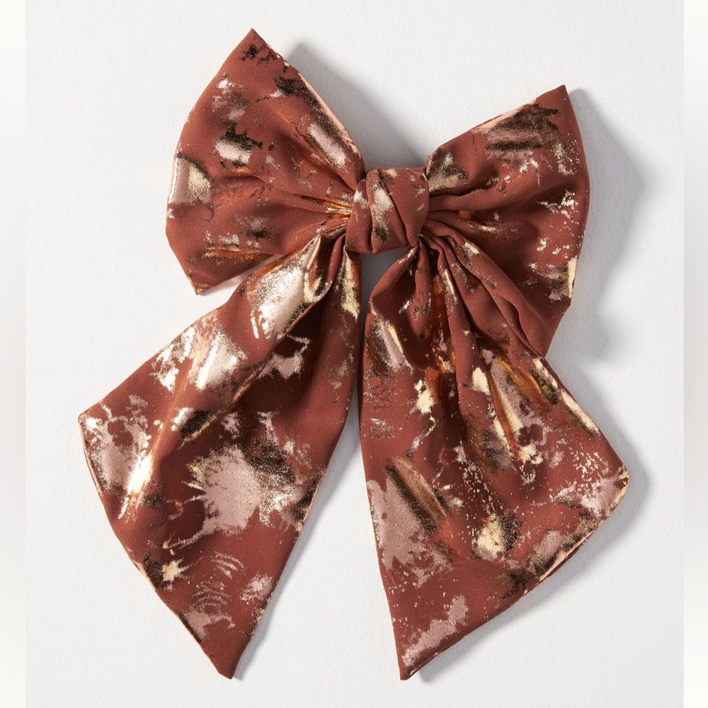 Anthropologie jumbo Shimmer Hair Bow